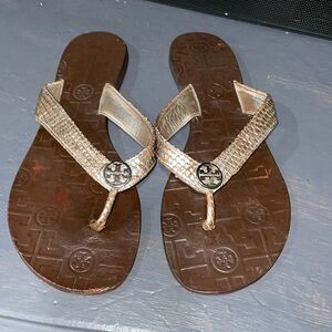 Tory Burch Snake Skin Sandals